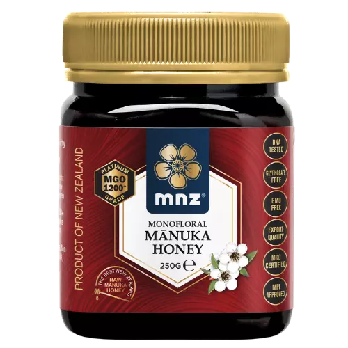 La Mejor Miel de Manuka MGO 1200+ MNZ Pura y Cruda- 250gr.